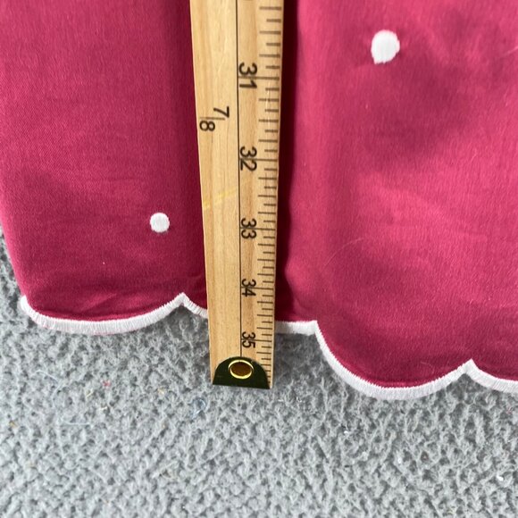 Ann Taylor Dress Womens 4 Petite Pink Polka Dot Scallop Hem Sheath Mini Casual - Picture 8 of 9